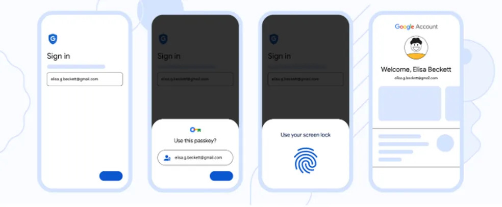 Google libera login sem senhas por chaves de acesso